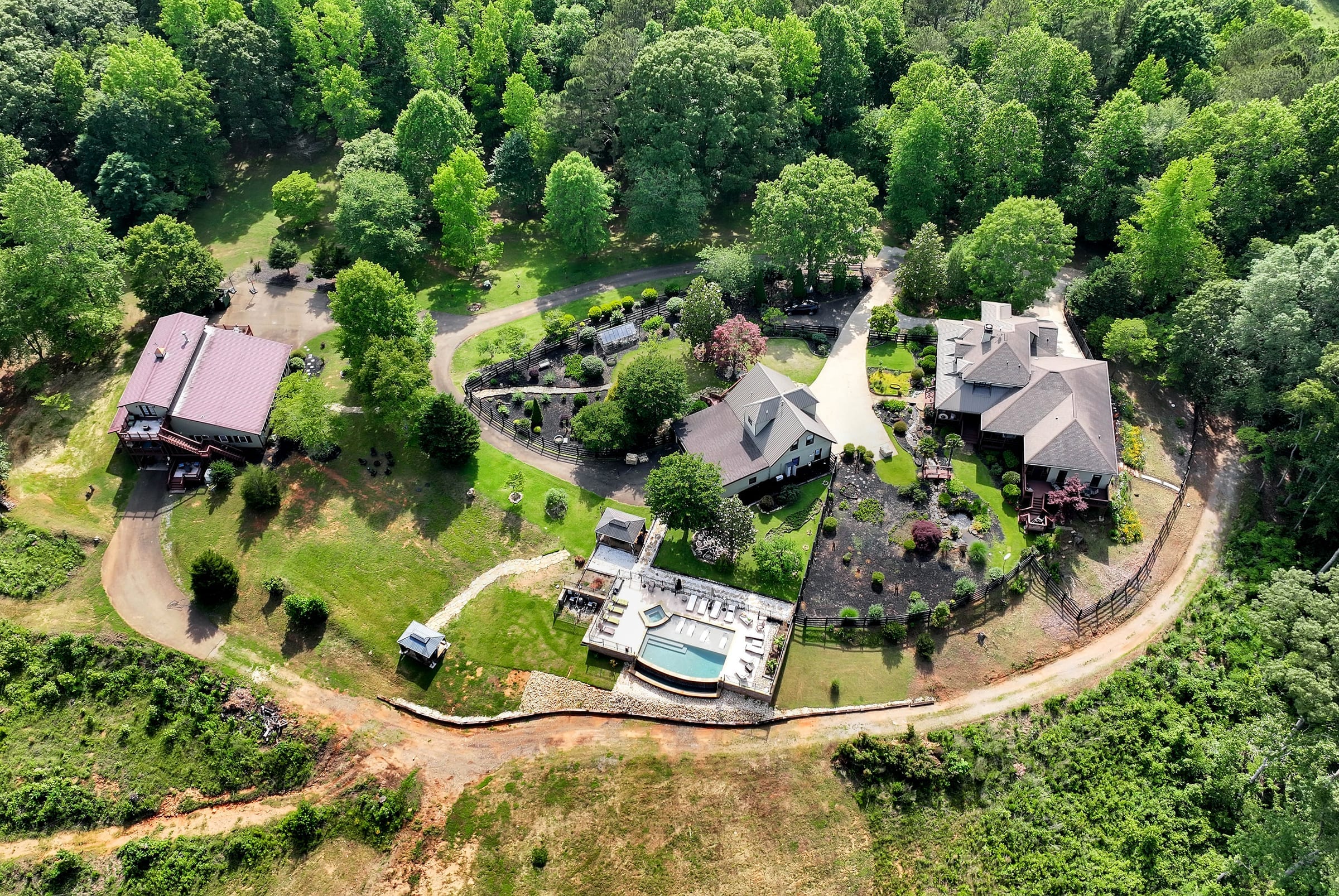 Aerial view of Peace of Joy Acres